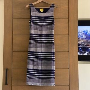Maeve Navy/White Striped Tank Dress, Size M
